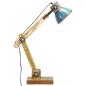 Preview: Schreibtischlampe Industrie-Stil Mehrfarbig Rund 23x18x95cm E27