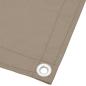 Preview: Balkon-Sichtschutz Taupe 75x800 cm 100 % Polyester-Oxford