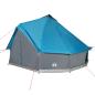 Preview: Tipi-Familienzelt 6 Personen Blau Wasserdicht