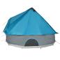 Preview: Tipi-Familienzelt 6 Personen Blau Wasserdicht