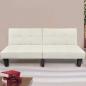 Preview: ARDEBO.de - Schlafsofa Verstellbar Beige