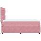 Preview: Boxspringbett mit Matratze Rosa 80x200 cm Samt