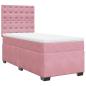 Preview: Boxspringbett mit Matratze Rosa 80x200 cm Samt