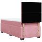 Preview: Boxspringbett mit Matratze Rosa 80x200 cm Samt