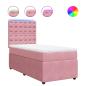 Preview: Boxspringbett mit Matratze Rosa 80x200 cm Samt