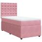 Preview: Boxspringbett mit Matratze Rosa 80x200 cm Samt