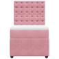 Preview: Boxspringbett mit Matratze Rosa 80x200 cm Samt