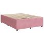 Preview: Boxspringbett mit Matratze Rosa 160x200 cm Samt