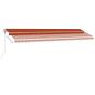 Preview: Standmarkise Automatisch 600x350 cm Orange/Braun