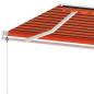 Preview: Standmarkise Automatisch 450x350 cm Orange/Braun