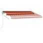 Preview: Standmarkise Automatisch 300x250 cm Orange/Braun