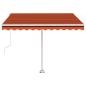 Preview: Standmarkise Automatisch 300x250 cm Orange/Braun