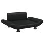 Preview: Hundebett Schwarz 70x45x28 cm Kunstleder