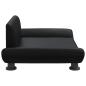 Preview: Hundebett Schwarz 70x45x28 cm Kunstleder