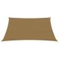 Preview: Sonnensegel 160 g/m² Taupe 3x4 m HDPE