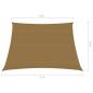 Preview: Sonnensegel 160 g/m² Taupe 4/5x3 m HDPE