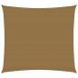 Preview: Sonnensegel 160 g/m² Taupe 6x6 m HDPE