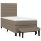 Preview: Boxspringbett mit Matratze Taupe 80x200 cm Stoff