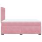 Preview: Boxspringbett mit Matratze Rosa 120x200 cm Samt