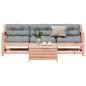 Preview: ARDEBO.de - 4-tlg. Garten-Lounge-Set mit Kissen Massivholz Douglasie