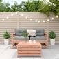 Preview: 3-tlg. Garten-Lounge-Set mit Kissen Massivholz Douglasie