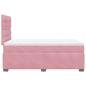 Preview: Boxspringbett mit Matratze Rosa 120x200 cm Samt