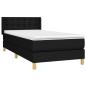 Preview: Boxspringbett mit Matratze Schwarz 90x190 cm Stoff