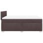 Preview: Boxspringbett mit Matratze Dunkelbraun 140x190 cm Stoff