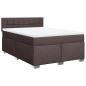 Preview: Boxspringbett mit Matratze Dunkelbraun 140x190 cm Stoff