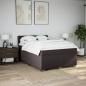 Preview: Boxspringbett mit Matratze Dunkelbraun 140x190 cm Stoff