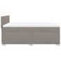 Preview: Boxspringbett mit Matratze Taupe 140x190 cm Stoff