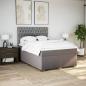 Preview: Boxspringbett mit Matratze Taupe 140x190 cm Stoff