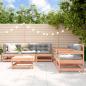 Preview: ARDEBO.de - 6-tlg. Garten-Lounge-Set mit Kissen Massivholz Douglasie