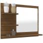 Preview: Badspiegel Braun Eiche-Optik 60x10,5x45 cm Holzwerkstoff