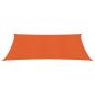 Preview: Sonnensegel 160 g/m² Orange 2,5x4,5 m HDPE