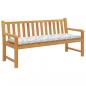 Preview: Gartenbank-Auflage Blattmuster 150x50x7 cm Oxford-Gewebe