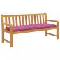 Preview: Gartenbank-Auflage Rosa 150x50x7 cm Oxford-Gewebe