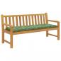 Preview: Gartenbank-Auflage Blattmuster 150x50x7 cm Oxford-Gewebe