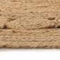 Preview: Teppich Geflochten Jute 180 cm Rund