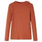 Preview: ARDEBO.de - Kinder-Langarmshirt Cognac 128