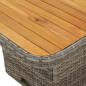 Preview: 3-tlg. Garten-Essgruppe mit Kissen Grau Poly Rattan