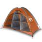 Preview: Camping-Organizer-Zelt 9 Fächer Grau Orange Wasserdicht