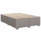 Preview: Boxspringbett mit Matratze Taupe 140x190 cm Stoff