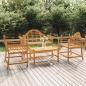 Preview: ARDEBO.de - 4-tlg. Garten-Lounge-Set Massivholz Teak