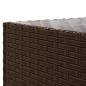 Preview: 7-tlg. Garten-Lounge-Set mit Kissen Braun Poly Rattan