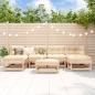 Preview: ARDEBO.de - 7-tlg. Garten-Lounge-Set Massivholz Kiefer