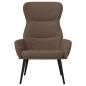 Preview: Relaxsessel mit Hocker Taupe Stoff