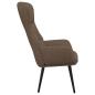 Preview: Relaxsessel mit Hocker Taupe Stoff