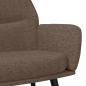 Preview: Relaxsessel mit Hocker Taupe Stoff