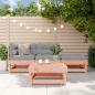 Preview: ARDEBO.de - 4-tlg. Garten-Lounge-Set mit Kissen Massivholz Douglasie